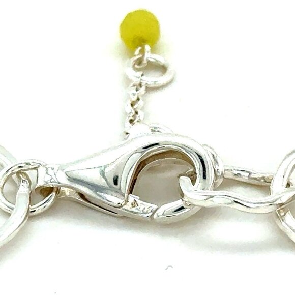 Silpada 925 Hanmered Discs Link Bracelet - Picture 3 of 6